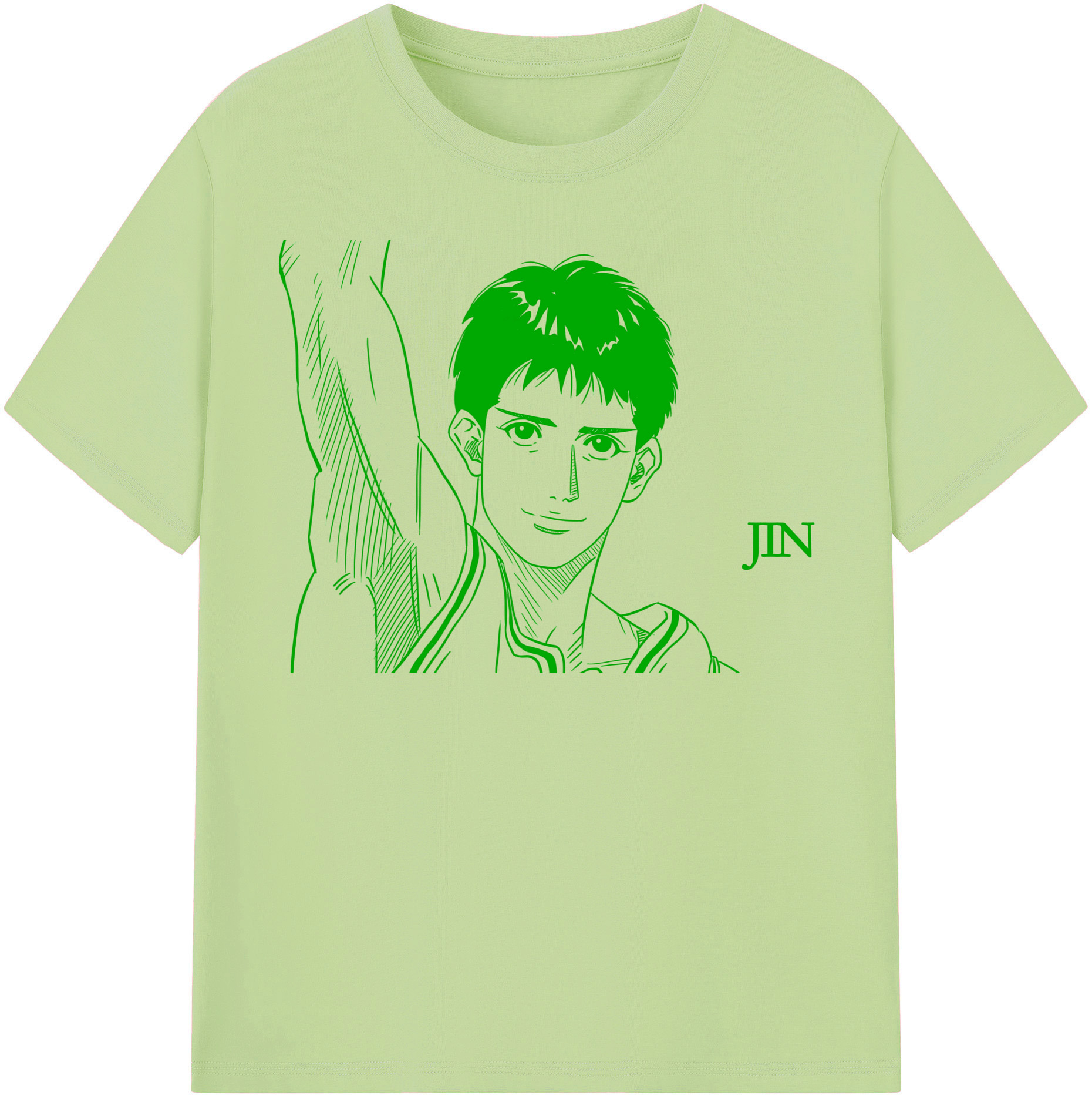 SLAM DUNK／スラムダンク 綿100％半袖Tシャツ（フロントプリント）